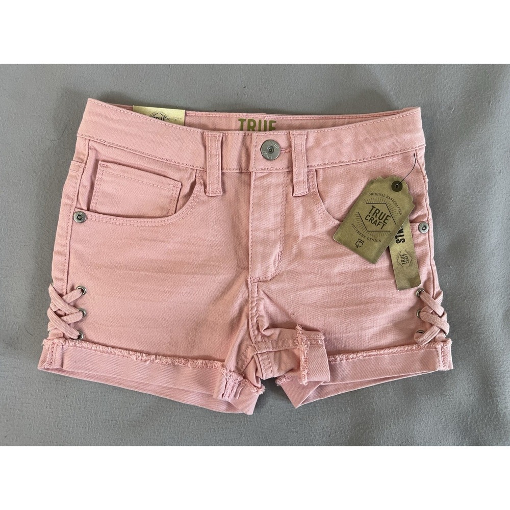 True Craf Girls Pink Shorts Sz 8 New
